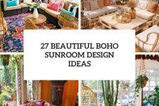 27 beautiful boho sunroom design ideas cover