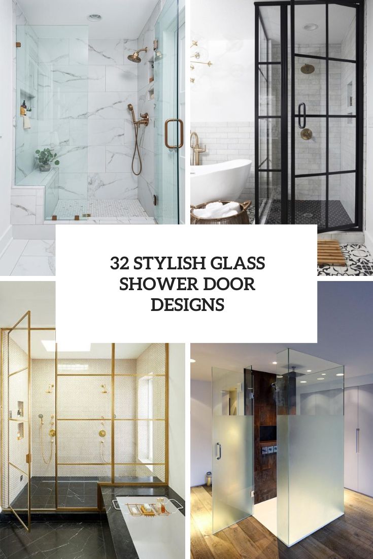 stylish glass shower door designs