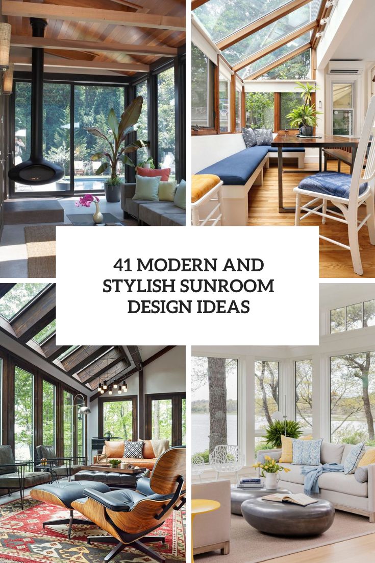 modern and stylish sunroom design ideas