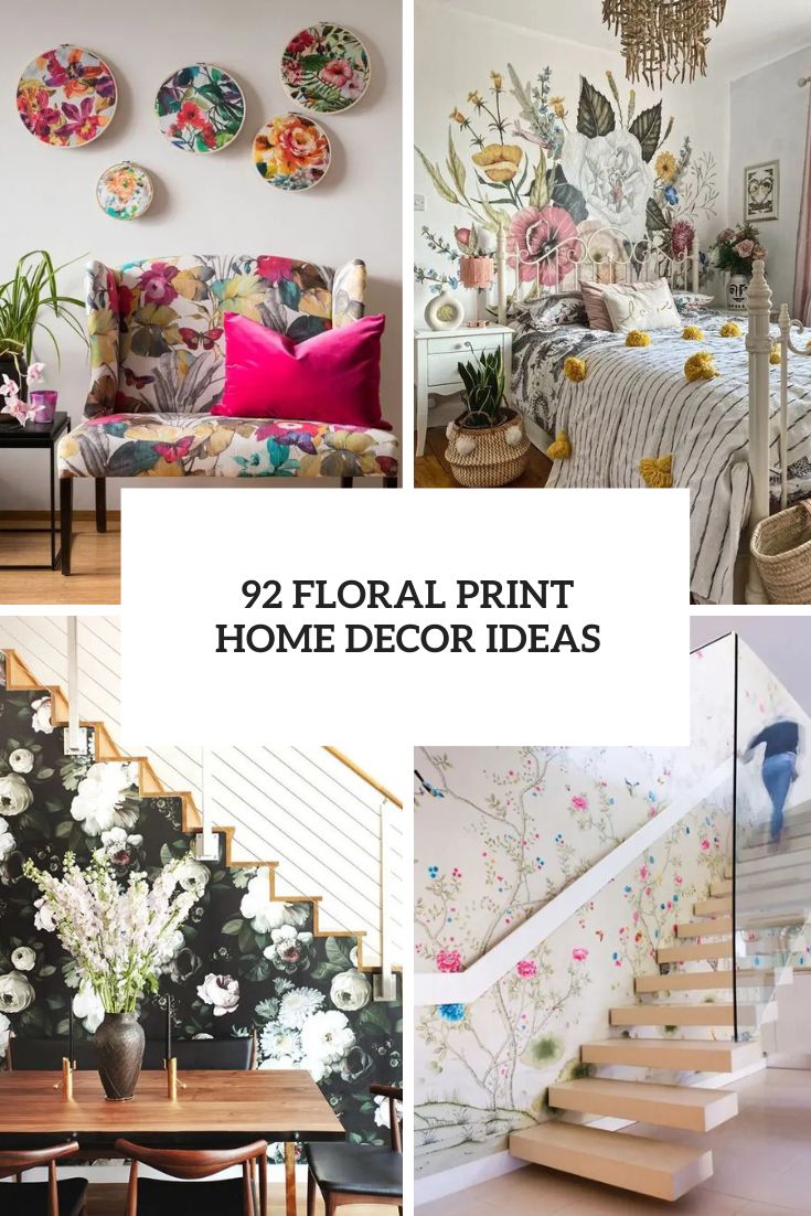 floral print home decor ideas