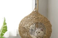 a swing rattan sweaving pod bed is a cool and stylish piece to match your interior
