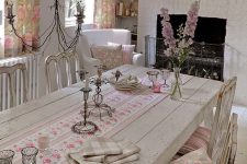 a vintage neutral dining room design