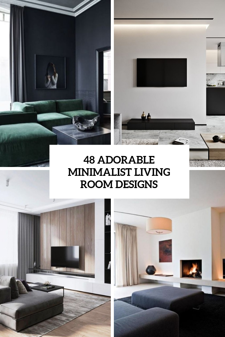 48 Adorable Minimalist Living Room Designs