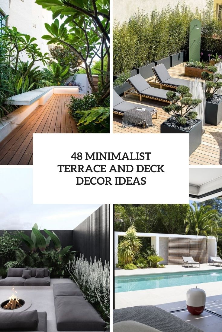 minimalist terrace and deck decor ideas