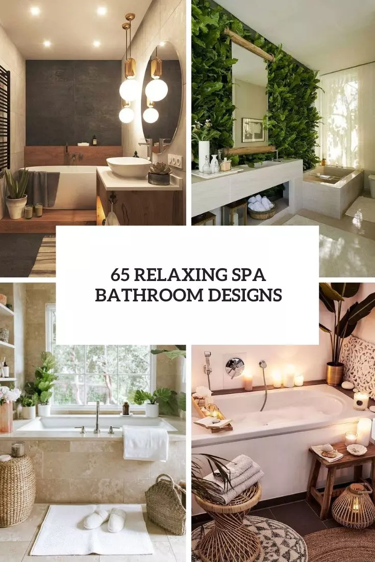 relaxing spa bathroom designs