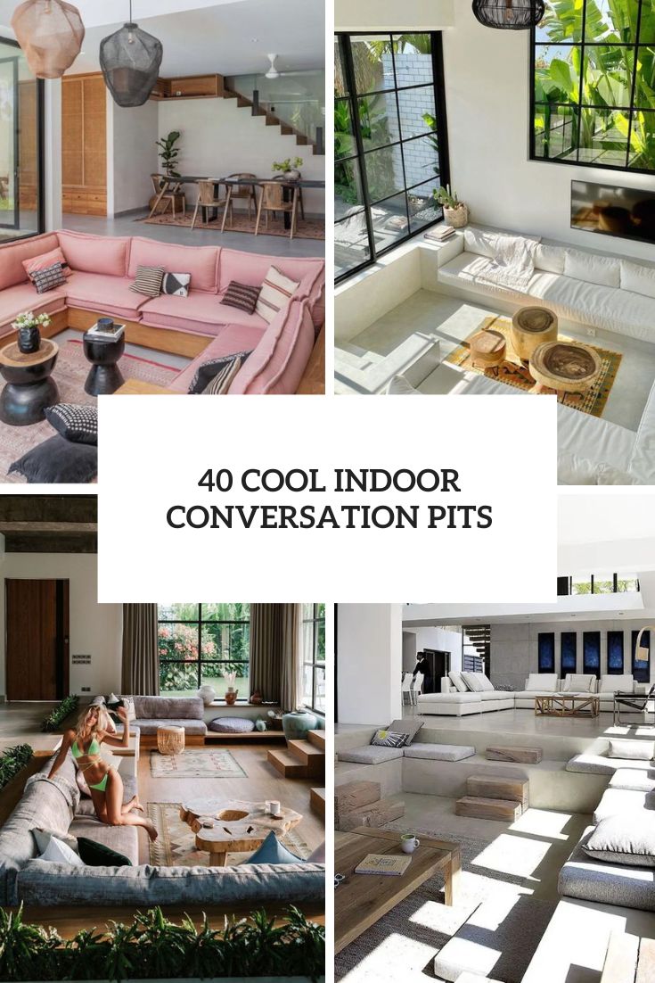 40 Cool Indoor Conversation Pits
