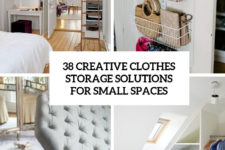 38 creative clothes storage solutions for small spaces cover