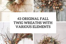43 original fall twig wreaths with various elements cover