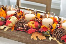 a budget friendly yet super large fall centerpiece