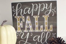 mantel sign for fall