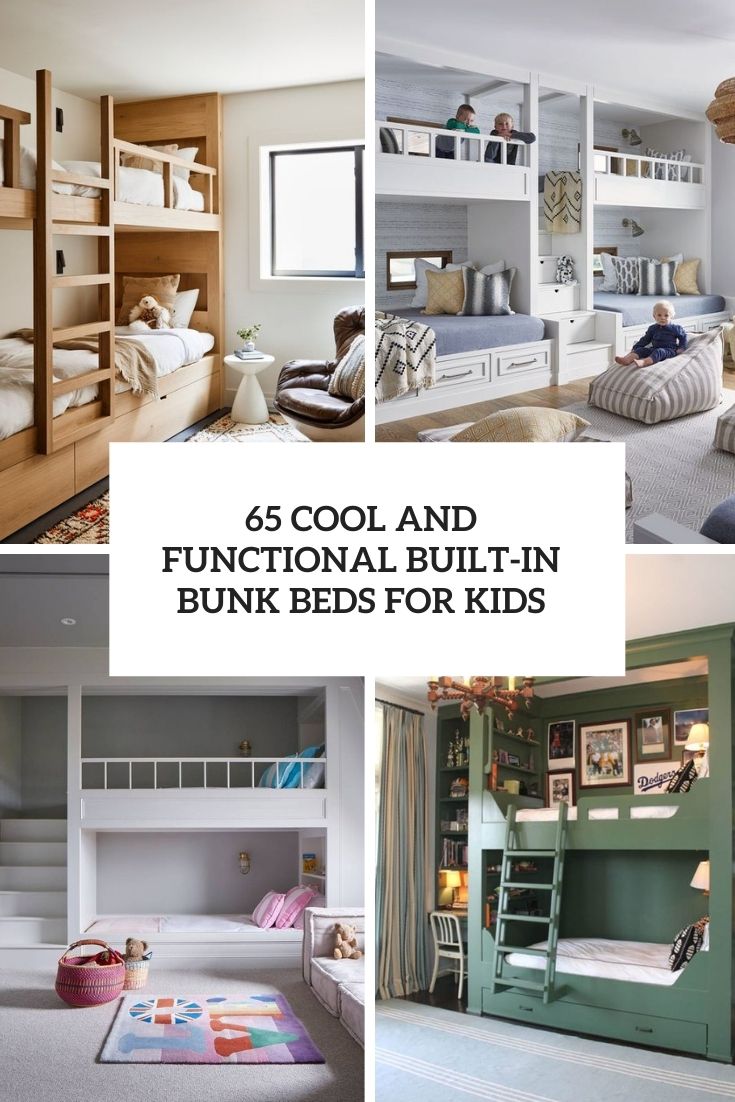 cool and functional built in bunk beds for kids