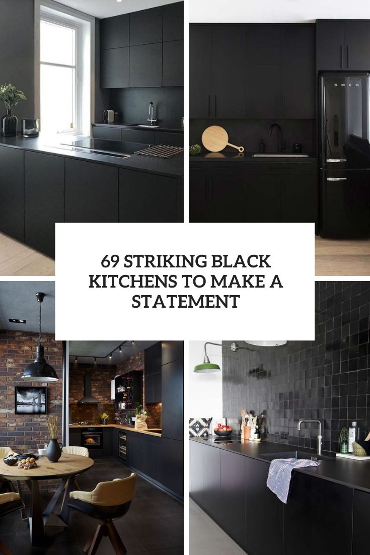 striking black kitchens to make a statement