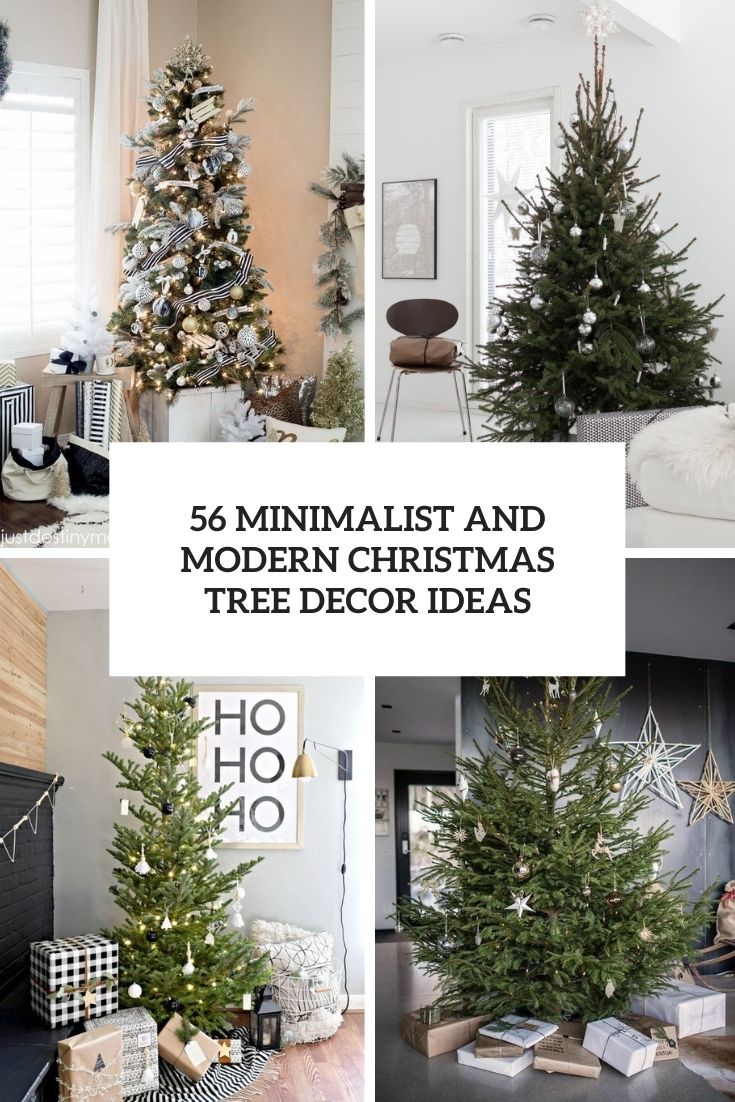 minimalist and modern christmas tree decor ideas