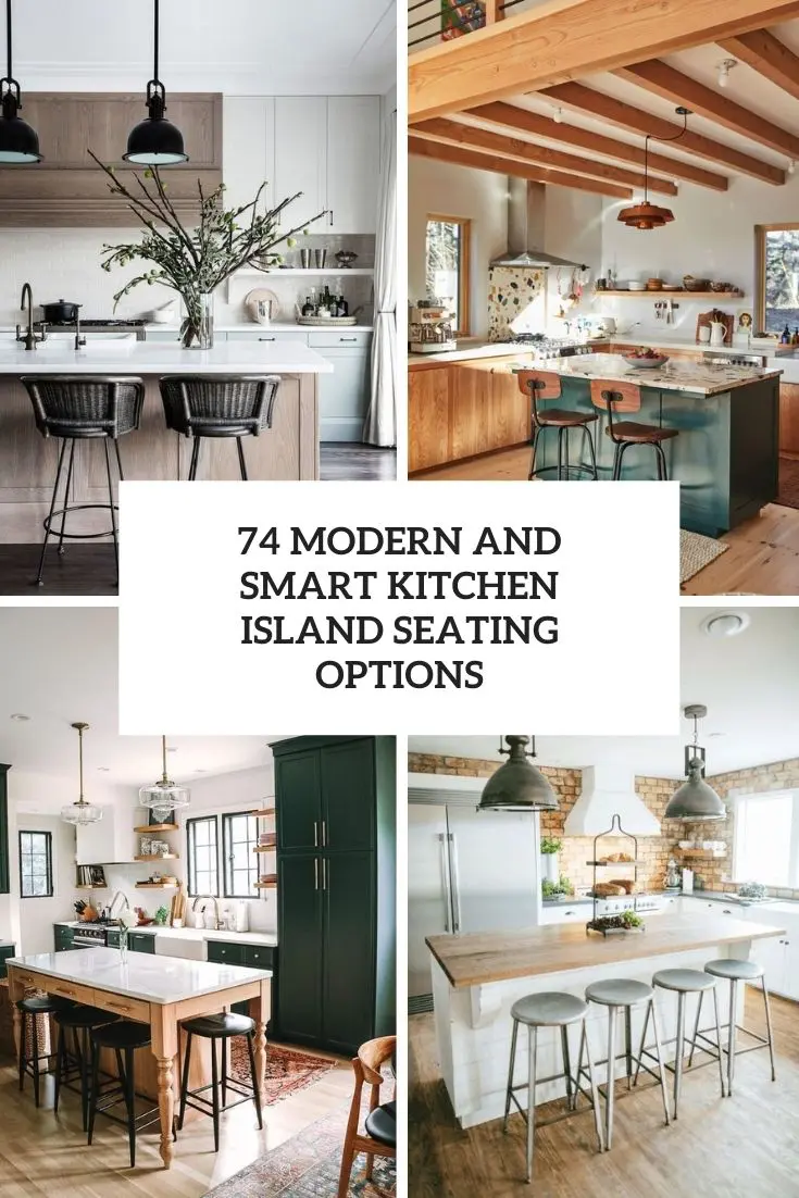 modern and smart kitchen island seating options