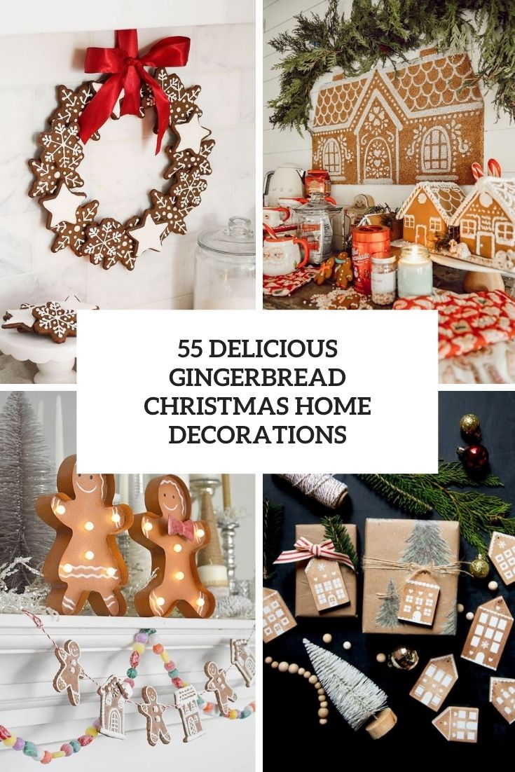 delicious gingerbread christmas home decorations