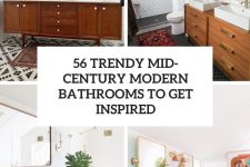 56 trendy mid-century modern bathrooms to get inspired cover