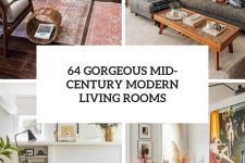 64 gorgeous mid-century modern living rooms cover