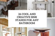 26 cool and creative sink stands for any bathroom cover