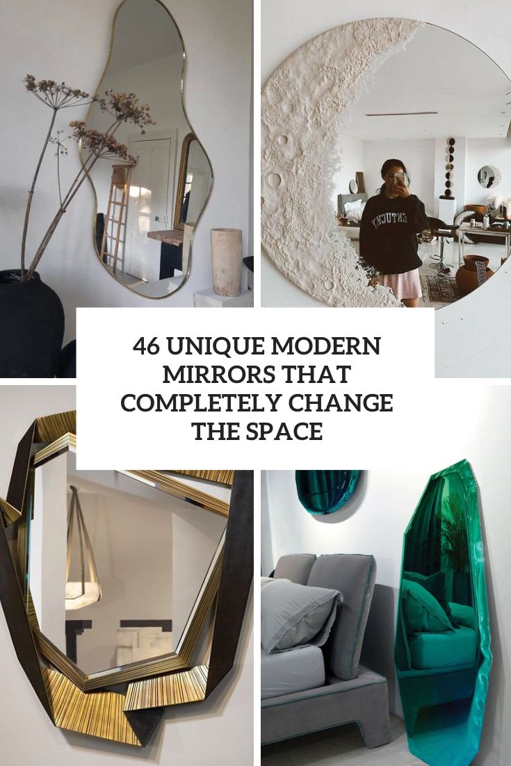 unique modern mirrors that completely change the space