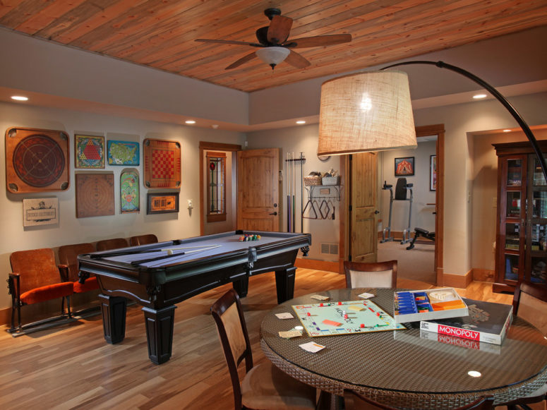 any basement game room is perfect to keep friends and family entertained