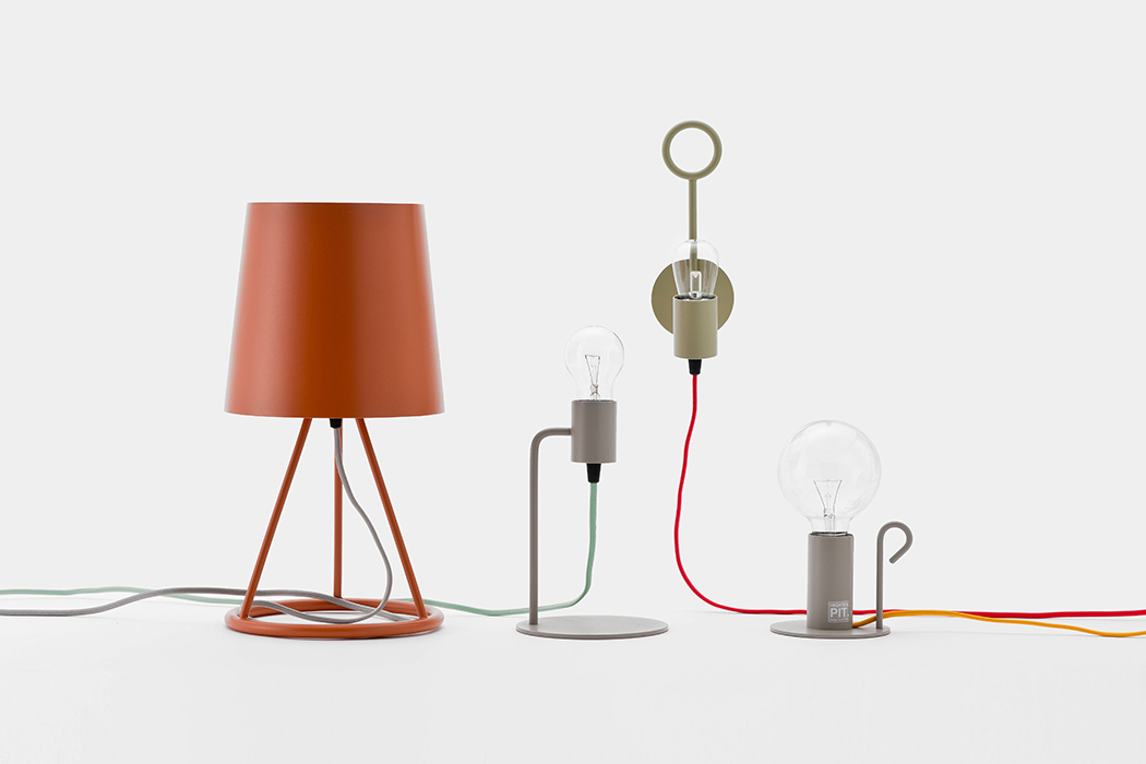 01 The Pit collection of lighting objects is a minimalist one