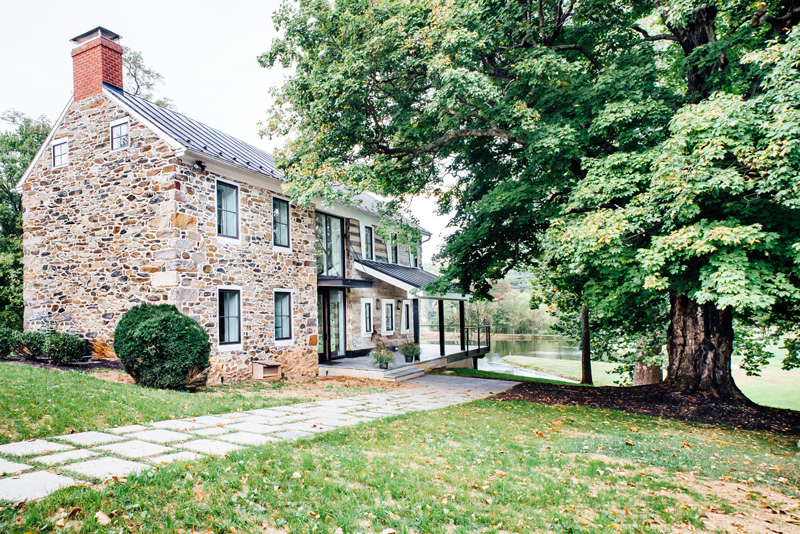 This primitive rustic house with industrial touches was built by Cortney Bishop