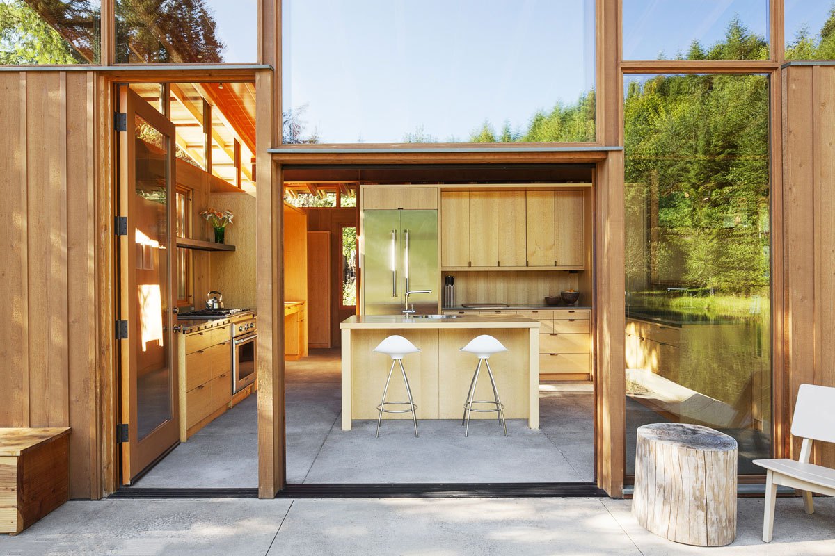 The interiors are open to outdoors as much as possible to connect the owners with nature