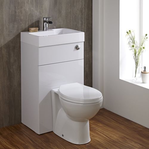 modern toilet and basin unit for small bathrooms