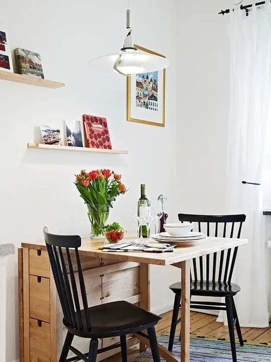 Norden Gateleg table fits even the smallest dining space