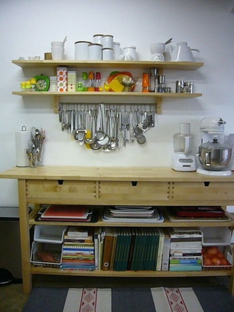 naturally finished Norden for kitchen storage