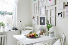09 white Norden Gateleg table for a vintage-inspired dining corner