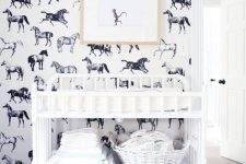 19 white baby changing table with baskets and cubbies