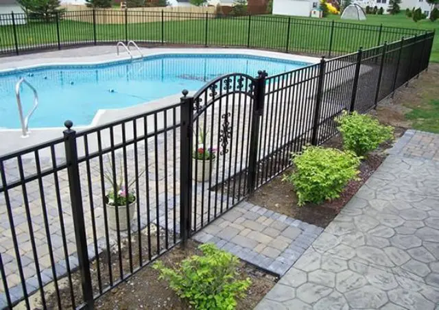 26 metal pool fence