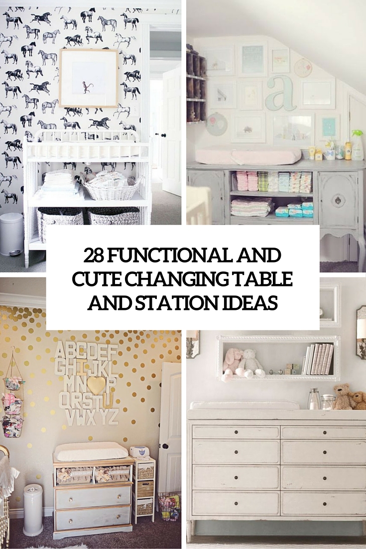 functional and cute changing tables and stations
