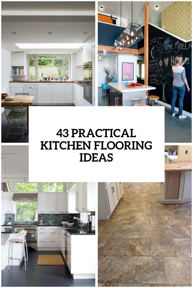 practical and cool looking ktichen flooring ideas