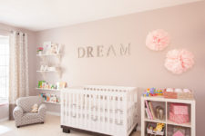 The unit is perfect addition to any nursery. In works well mixed with taupe colors. (<a href="http://www.lesliegoodwinphotography.com">Leslie Goodwin Photography</a>)