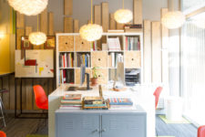 One large KALLAX unit could provide enough storage for a shared home office. (<a href="http://www.ynot.es">YNOT by Jaime de Pablo-Romero</a>)