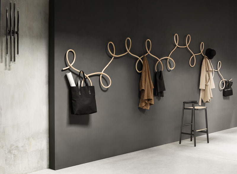 This coat rack was inspired by waltz dancing