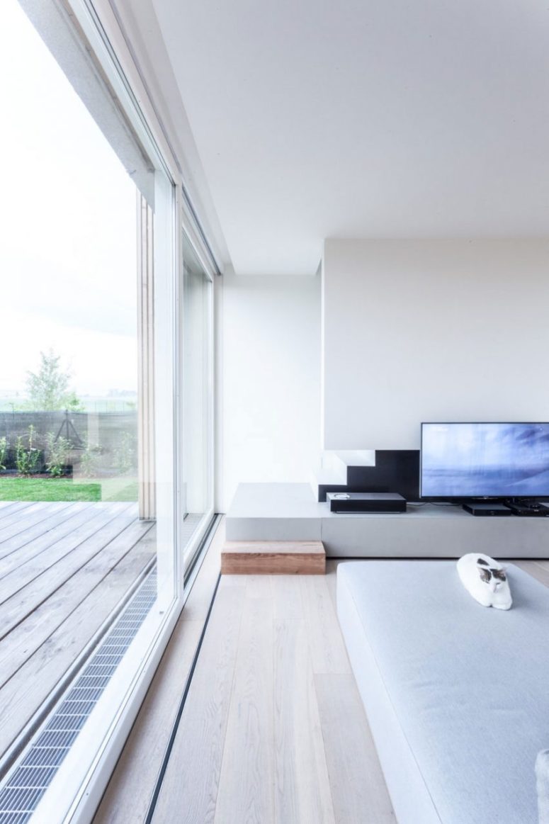 The home is clutter-free, spacious, airy and ultra-minimalist