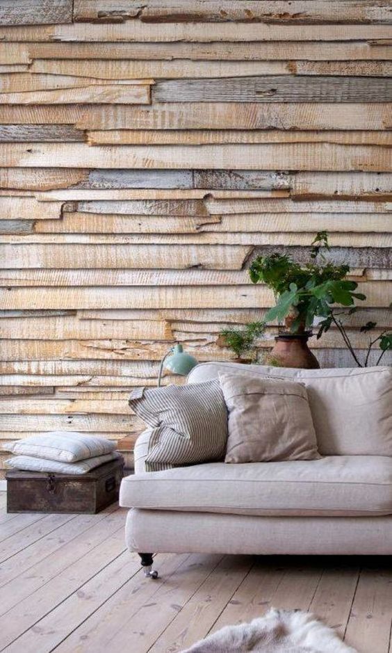 very rough textured wall for a living room