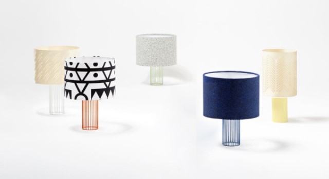 The series of lamps strikes with different lampshades