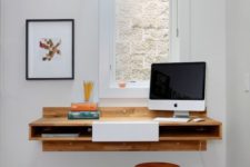 07 a wall-mounted desk is perfect for small kids’ rooms