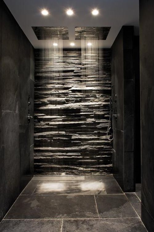 luxury living shower that makes you feel as under a waterfall