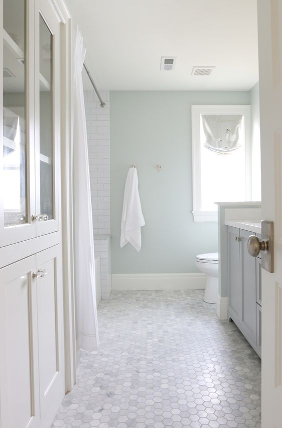 marble hexagon bathroom floor tiles for a luxurious touch