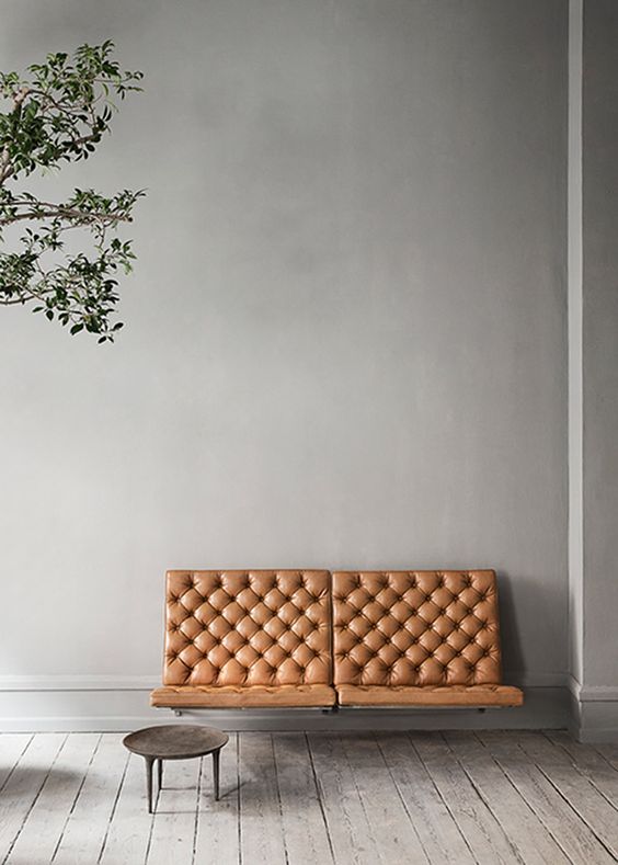 wall-mounted upholstered chairs for a modern entryway