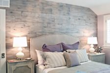 16 whitewashed reclaimed wood to highlight the shabby chic decor