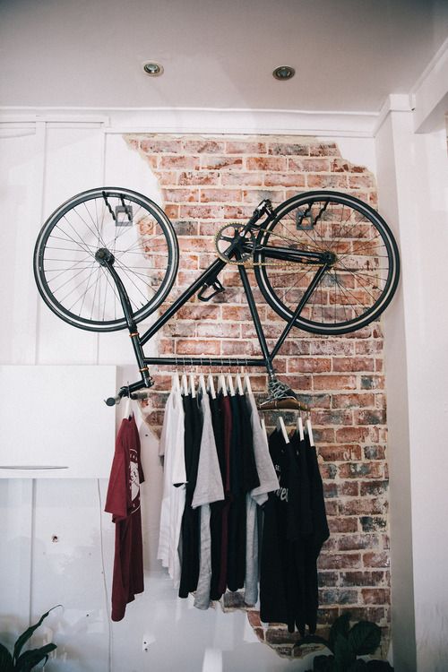  old bike shelf for an industrial space