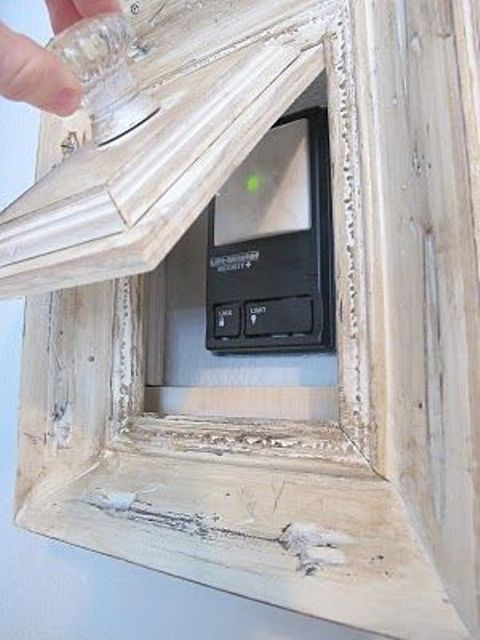 a picture frame that hides an alarm system