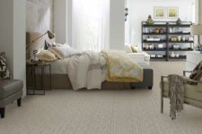 20 chevron-patterned carpet flooring to match the decor