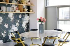 21 naturally looking floral wallpapers to upgrade a dining space